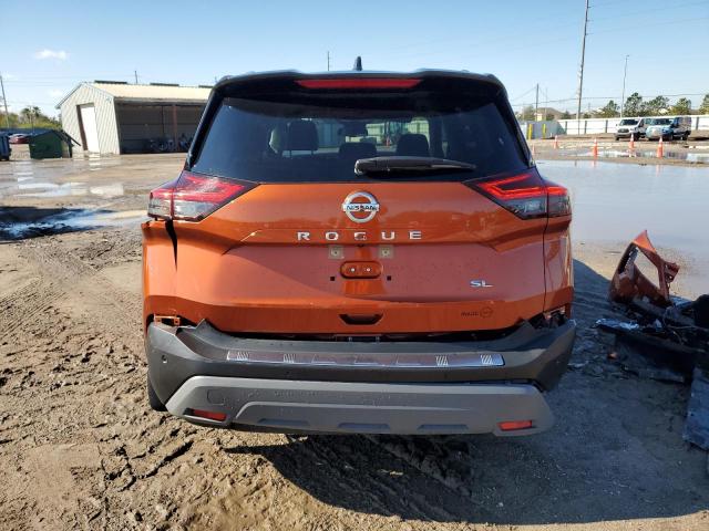 JN8AT3CA7MW027687 - 2021 NISSAN ROGUE SL ORANGE photo 6