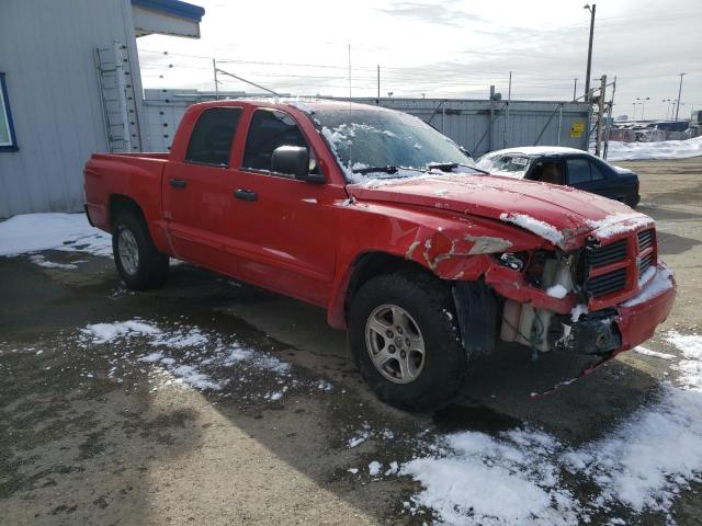 1D7HW48NX5S169811 - 2005 DODGE DAKOTA QUAD SLT RED photo 4