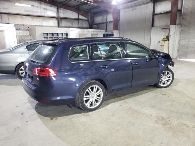 3VWCA7AU3FM511225 - 2015 VOLKSWAGEN GOLF SPORT TDI S BLUE photo 3