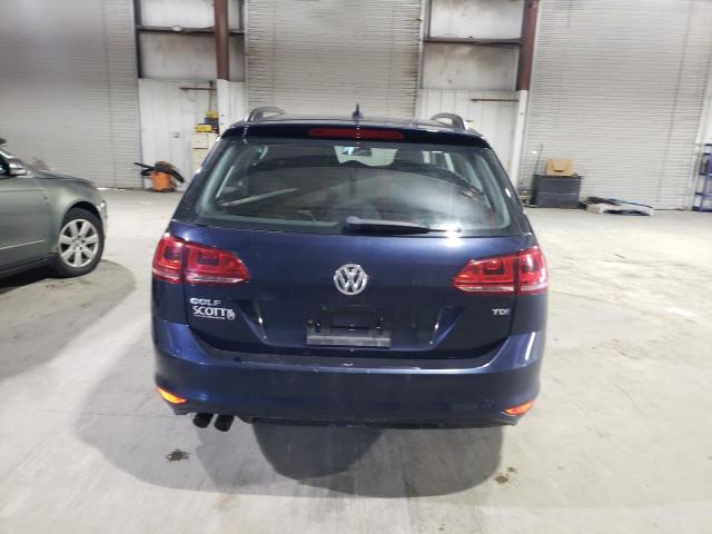 3VWCA7AU3FM511225 - 2015 VOLKSWAGEN GOLF SPORT TDI S BLUE photo 6