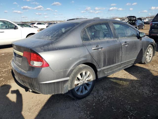 19XFA1F92AE009522 - 2010 HONDA CIVIC EXL ნაცრისფერი ფოტო 3