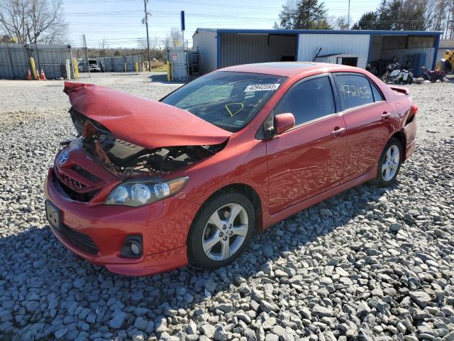 5YFBU4EE0CP055762 - 2012 TOYOTA COROLLA BASE RED photo 1