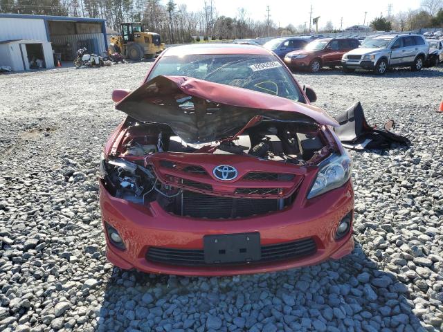 5YFBU4EE0CP055762 - 2012 TOYOTA COROLLA BASE RED photo 5