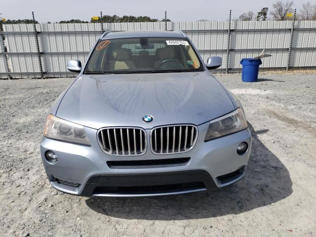 5UXWX9C51E0D19403 - 2014 BMW X3 XDRIVE28I TURQUOISE photo 5