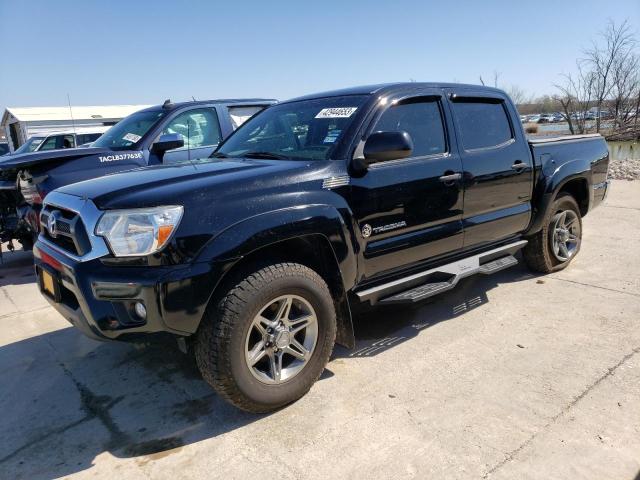 5TFJU4GN5CX028406 - 2012 TOYOTA TACOMA DOUBLE CAB PRERUNNER BLACK photo 1