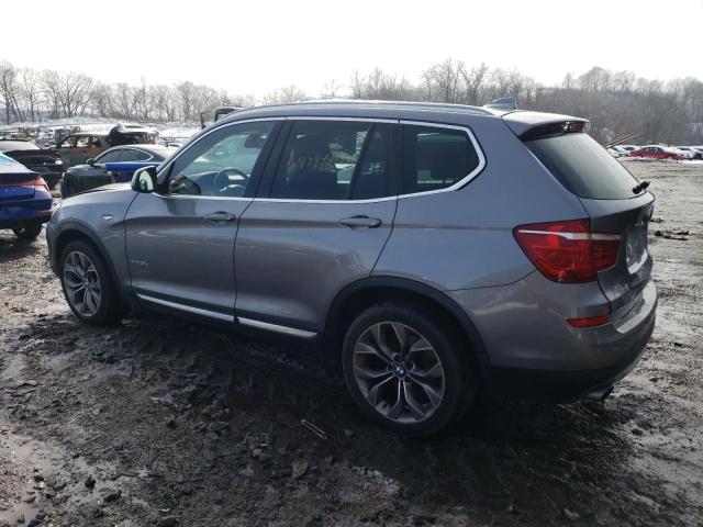 5UXWY3C53F0E95154 - 2015 BMW X3 XDRIVE28D GRAY photo 2