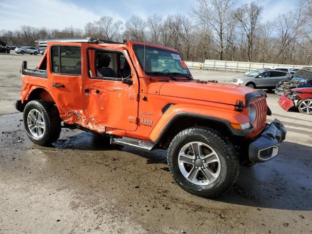 1C4HJXEG3JW280526 - 2018 JEEP WRANGLER U SAHARA ORANGE photo 4