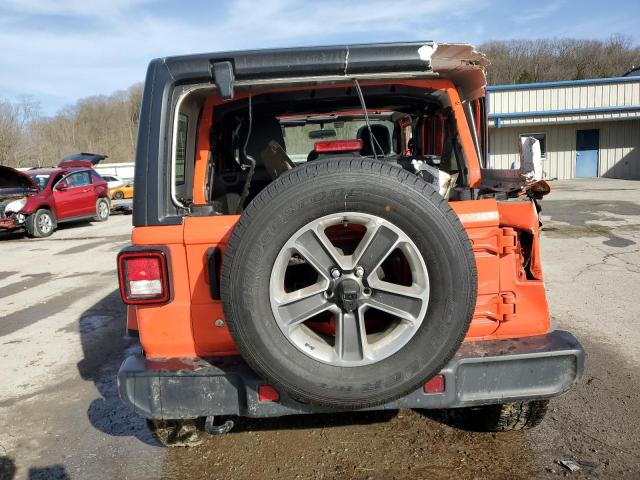 1C4HJXEG3JW280526 - 2018 JEEP WRANGLER U SAHARA ORANGE photo 6