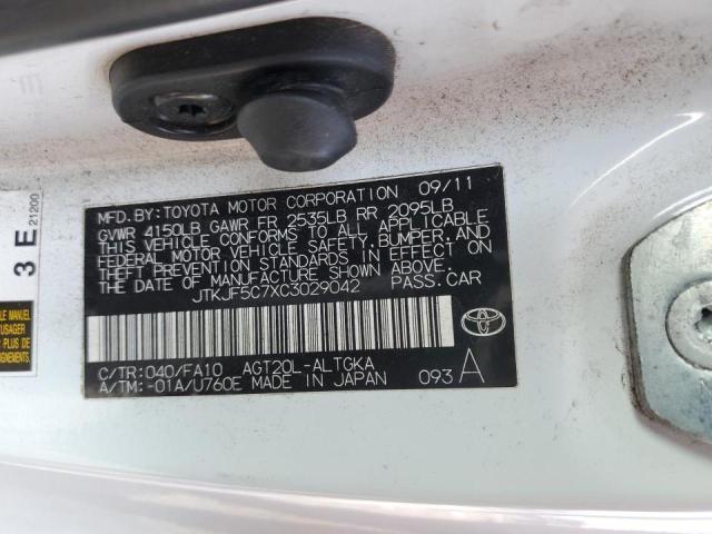 JTKJF5C7XC3029042 - 2012 TOYOTA SCION TC TWO TONE photo 13