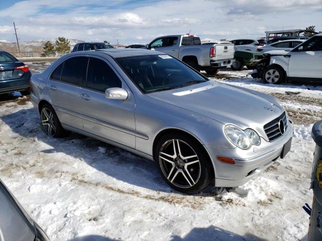 WDBRF81J13F381238 - 2003 MERCEDES-BENZ C 240 4MATIC SILVER photo 4