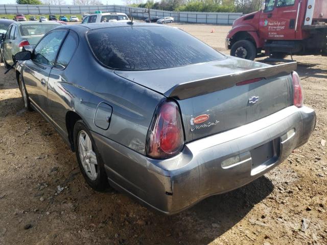 2G1WW12E659131897 - 2005 CHEVROLET MONTE CARL LS GRAY photo 3