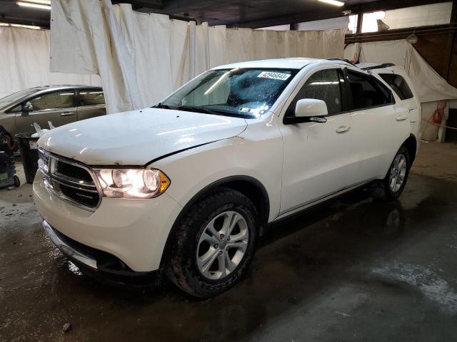 1D4RE4GG5BC734155 - 2011 DODGE DURANGO CREW WHITE photo 1