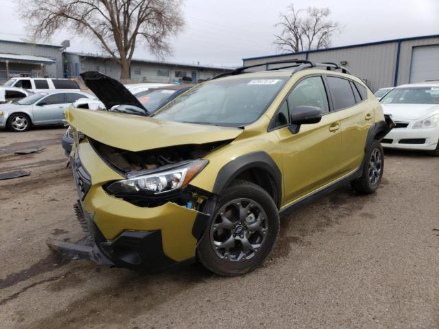 JF2GTHSC7MH283307 - 2021 SUBARU CROSSTREK SPORT GREEN photo 1