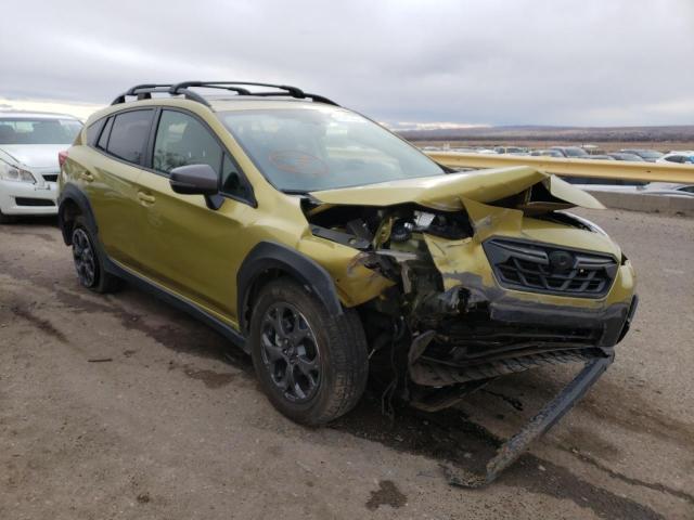 JF2GTHSC7MH283307 - 2021 SUBARU CROSSTREK SPORT GREEN photo 4