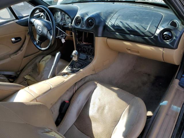 JM1NB353720225829 - 2002 MAZDA MX-5 MIATA BASE BLACK photo 8