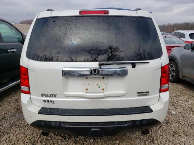 5FNYF4H97EB046963 - 2014 HONDA PILOT TOURING WHITE photo 6