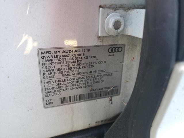 WA1VAAF79KD024042 - 2019 AUDI Q7 PRESTIGE 白色 照片 13