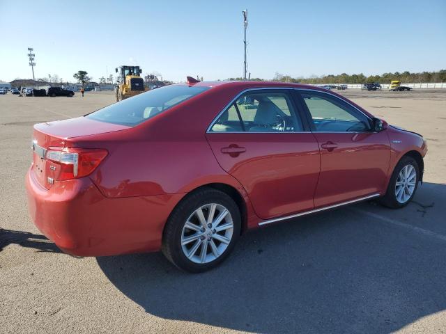 4T1BD1FK5EU123493 - 2014 TOYOTA CAMRY HYBRID RED photo 3