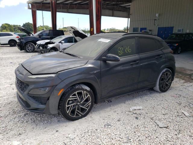 KM8K3CA36NU912587 - 2022 HYUNDAI KONA N LINE GRAY photo 1