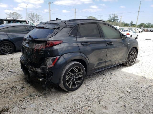 KM8K3CA36NU912587 - 2022 HYUNDAI KONA N LINE GRAY photo 3