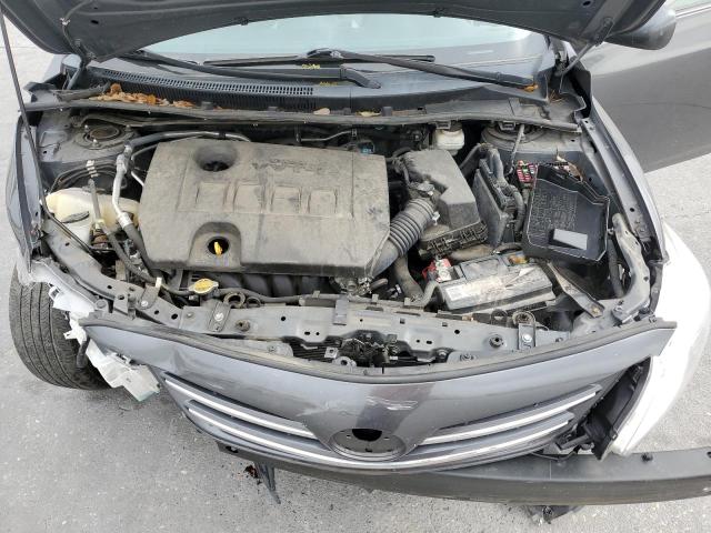 2T1BU4EE6DC094969 - 2013 TOYOTA COROLLA BASE GRAY photo 11
