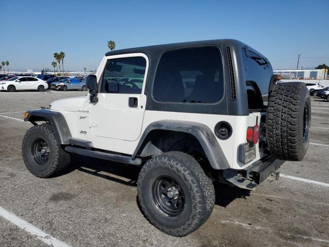 1J4FA49S02P772604 - 2002 JEEP WRANGLER / SPORT WHITE photo 2