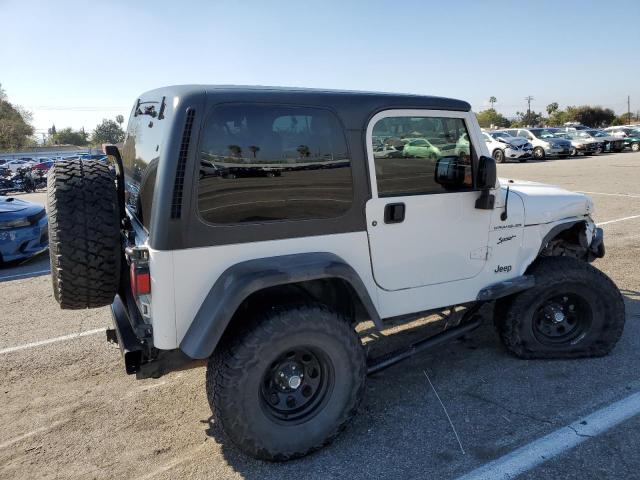 1J4FA49S02P772604 - 2002 JEEP WRANGLER / SPORT WHITE photo 3