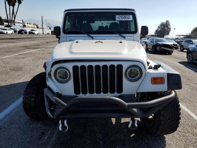 1J4FA49S02P772604 - 2002 JEEP WRANGLER / SPORT WHITE photo 5