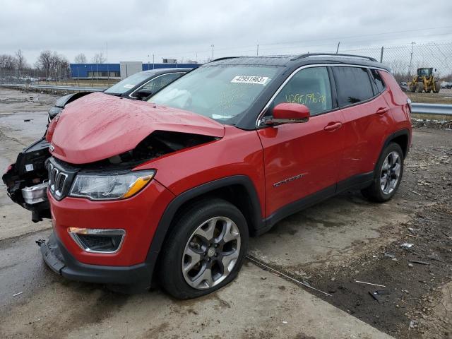 3C4NJDCB3LT236026 - 2020 JEEP COMPASS LIMITED RED photo 1