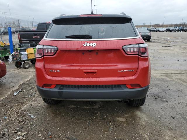 3C4NJDCB3LT236026 - 2020 JEEP COMPASS LIMITED RED photo 6