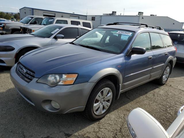 4S4BP61CX57300395 - 2005 SUBARU OUTBACK OUTBACK 2.5I BLUE photo 1