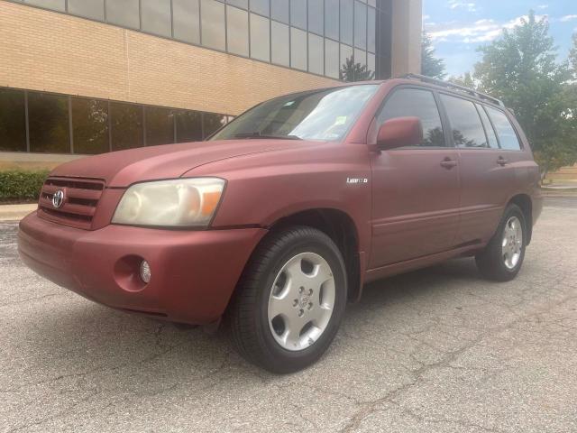 JTEDP21A340015433 - 2004 TOYOTA HIGHLANDER BASE برغندي صورة 2