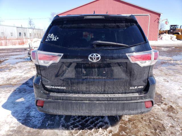 5TDJKRFH1GS258874 - 2016 TOYOTA HIGHLANDER XLE BLACK photo 6