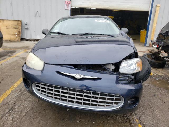 1C3EL46X22N225152 - 2002 CHRYSLER SEBRING LX BLUE photo 5