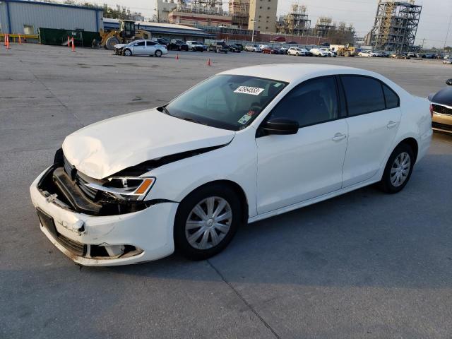 3VW2K7AJ8EM376711 - 2014 VOLKSWAGEN JETTA BASE WHITE photo 1