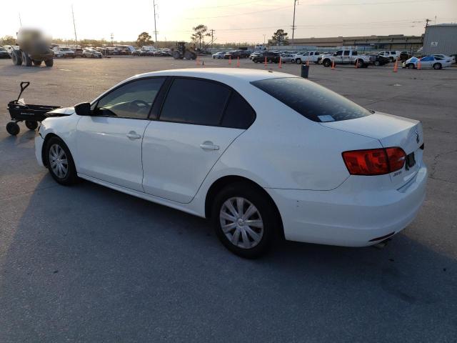 3VW2K7AJ8EM376711 - 2014 VOLKSWAGEN JETTA BASE WHITE photo 2