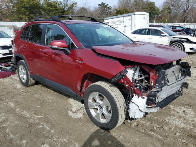 4T3RWRFVXMU048961 - 2021 TOYOTA RAV4 XLE MAROON photo 4