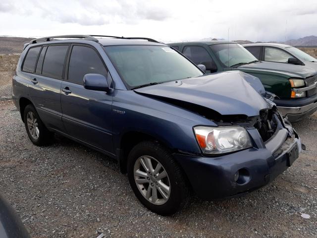 JTEDW21A260015865 - 2006 TOYOTA HIGHLANDER HYBRID BLUE photo 4