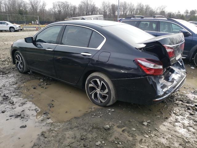 1HGCR2F35HA172791 - 2017 HONDA ACCORD LX BLACK photo 2