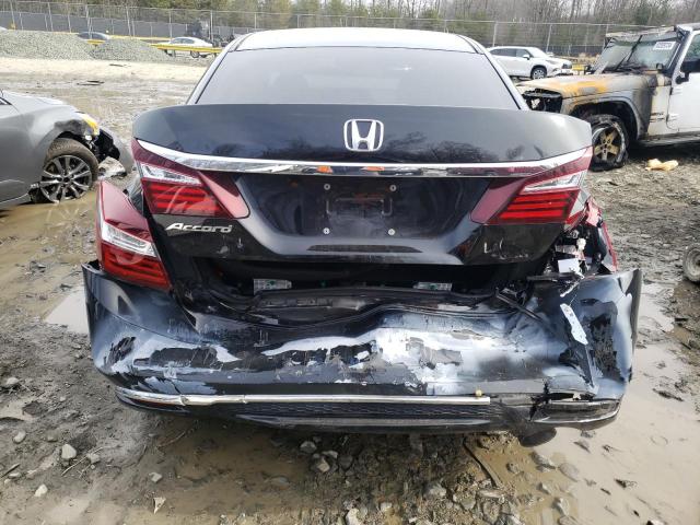 1HGCR2F35HA172791 - 2017 HONDA ACCORD LX BLACK photo 6