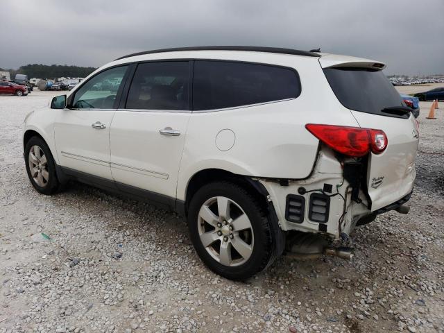 1GNKRLED6BJ390893 - 2011 CHEVROLET TRAVERSE LTZ WHITE photo 2