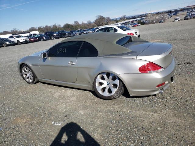 WBAEK73464B321071 - 2004 BMW 645 CI AUTOMATIC SILVER photo 2