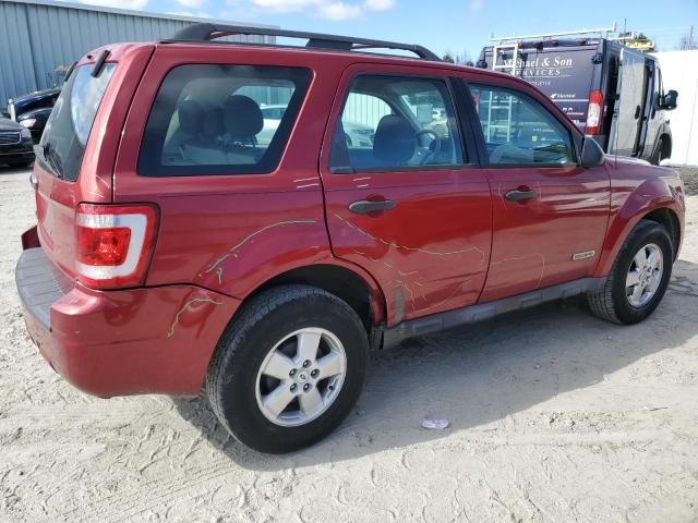 1FMCU02Z38KB35322 - 2008 FORD ESCAPE XLS RED photo 3