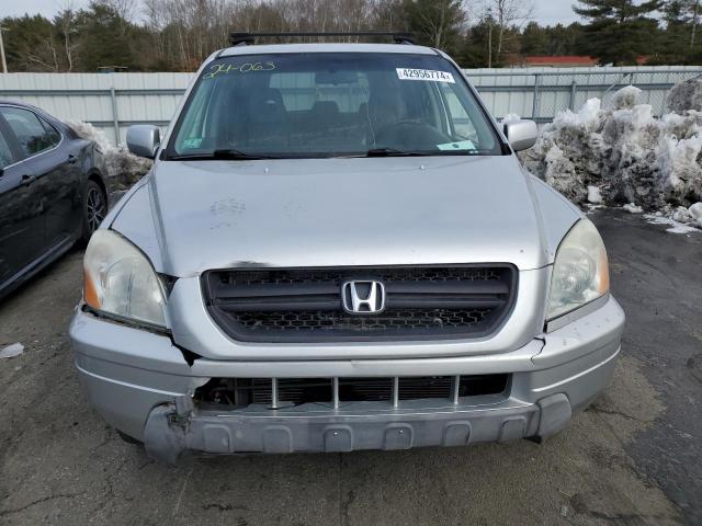 2HKYF18715H561553 - 2005 HONDA PILOT EXL SILVER photo 5