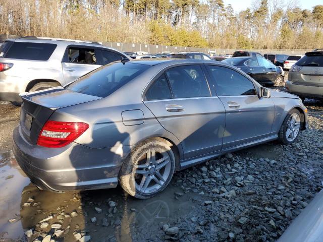 WDDGF5HBXCR230716 - 2012 MERCEDES-BENZ C 350 GRAY photo 3