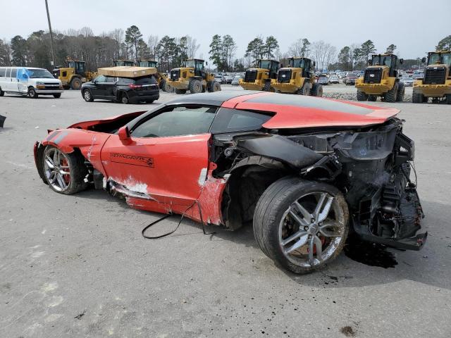 1G1YM2D72E5115308 - 2014 CHEVROLET CORVETTE STINGRAY Z51 3LT RED photo 2