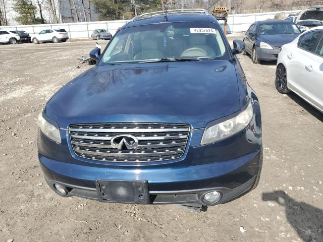 JNRAS08W55X208977 - 2005 INFINITI FX35 BLUE photo 5