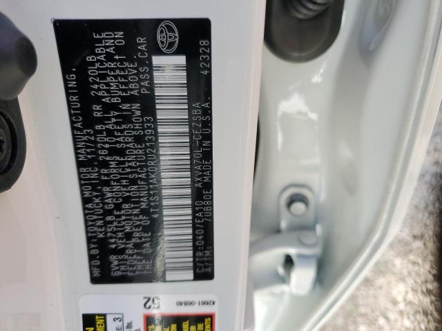 4T1S11AK0RU213933 - 2024 TOYOTA CAMRY SE NIGHT SHADE WHITE photo 13