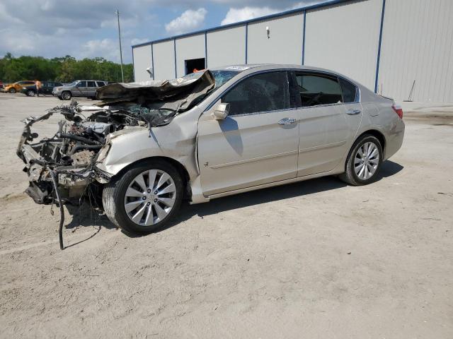 1HGCR3F86FA020789 - 2015 HONDA ACCORD EXL TAN photo 1