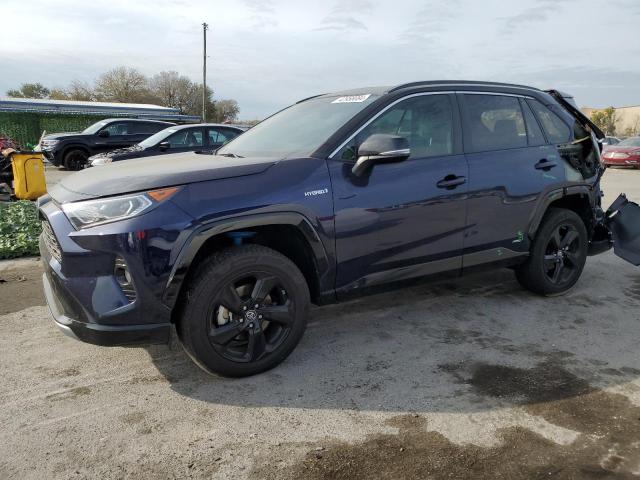 2T3EWRFV0KW010036 - 2019 TOYOTA RAV4 XSE BLUE photo 1